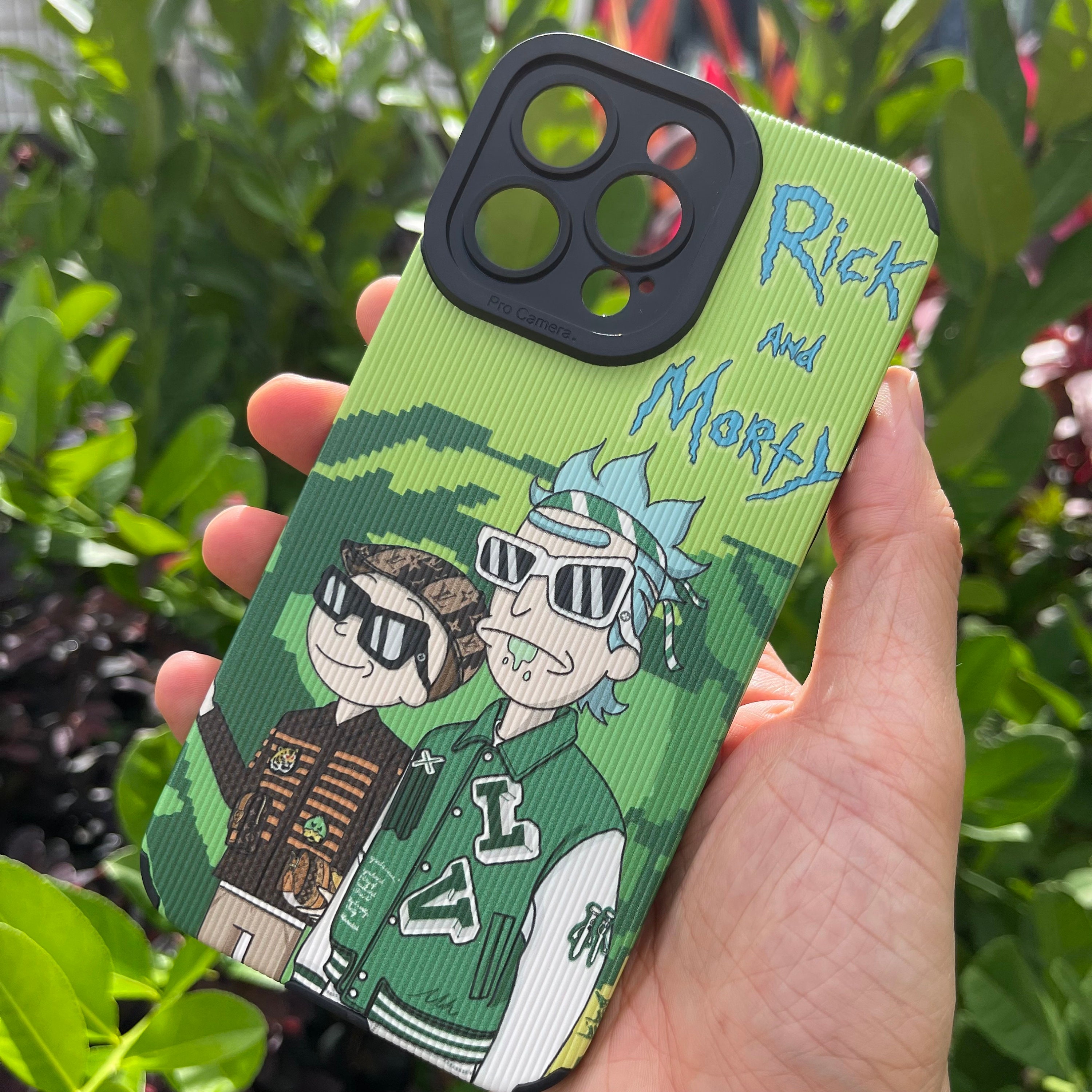 iPhone 14 Pro Max Rick and Morty Portal Eyes Case