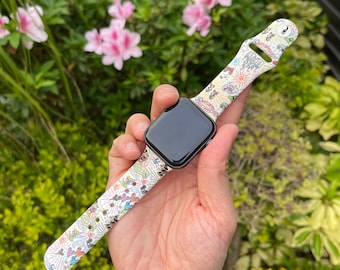 Disney apple watch band, Theme Park apple watch band, apple watch band, apple watch strap, silicon apple watch band Disney Vacation -627