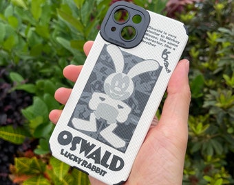 Disney Theme park iPhone Case, Oswald Lucky the Rabbit iPhone 15 Pro Max Case, iPhone 13 Pro case, iPhone 14 Plus, iPhone XR and more, m3241