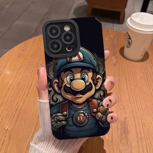 Super Mario World iPhone Case, Fashion smartphone case, sleek stylish with tough silicon protection, iPhone 14 Pro Max and more, mv621