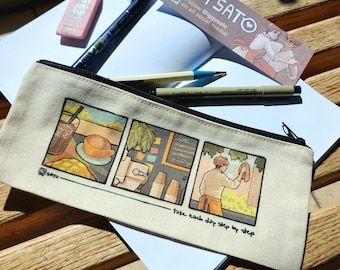 A Seaside Coffee - Pencil Pouch