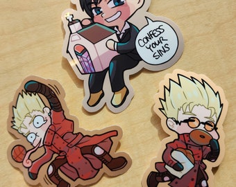 Trigun - 3" Silly Stickers