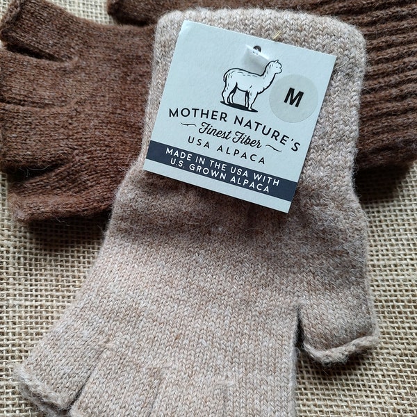 Alpaca Fingerless Gloves