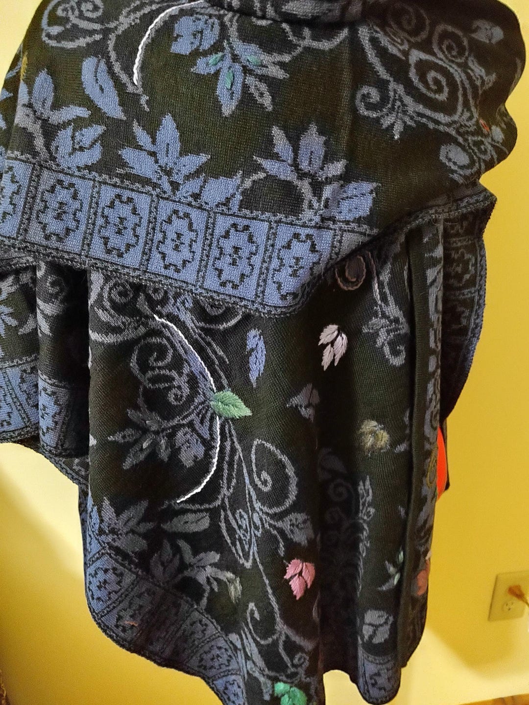 Ethereal Ruana Floral Fusion Ruana - Etsy