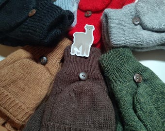 Glittens - Alpaca- fingerless gloves