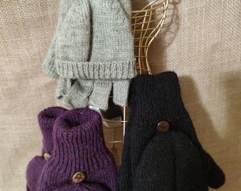 Glittens - Alpaca- fingerless gloves