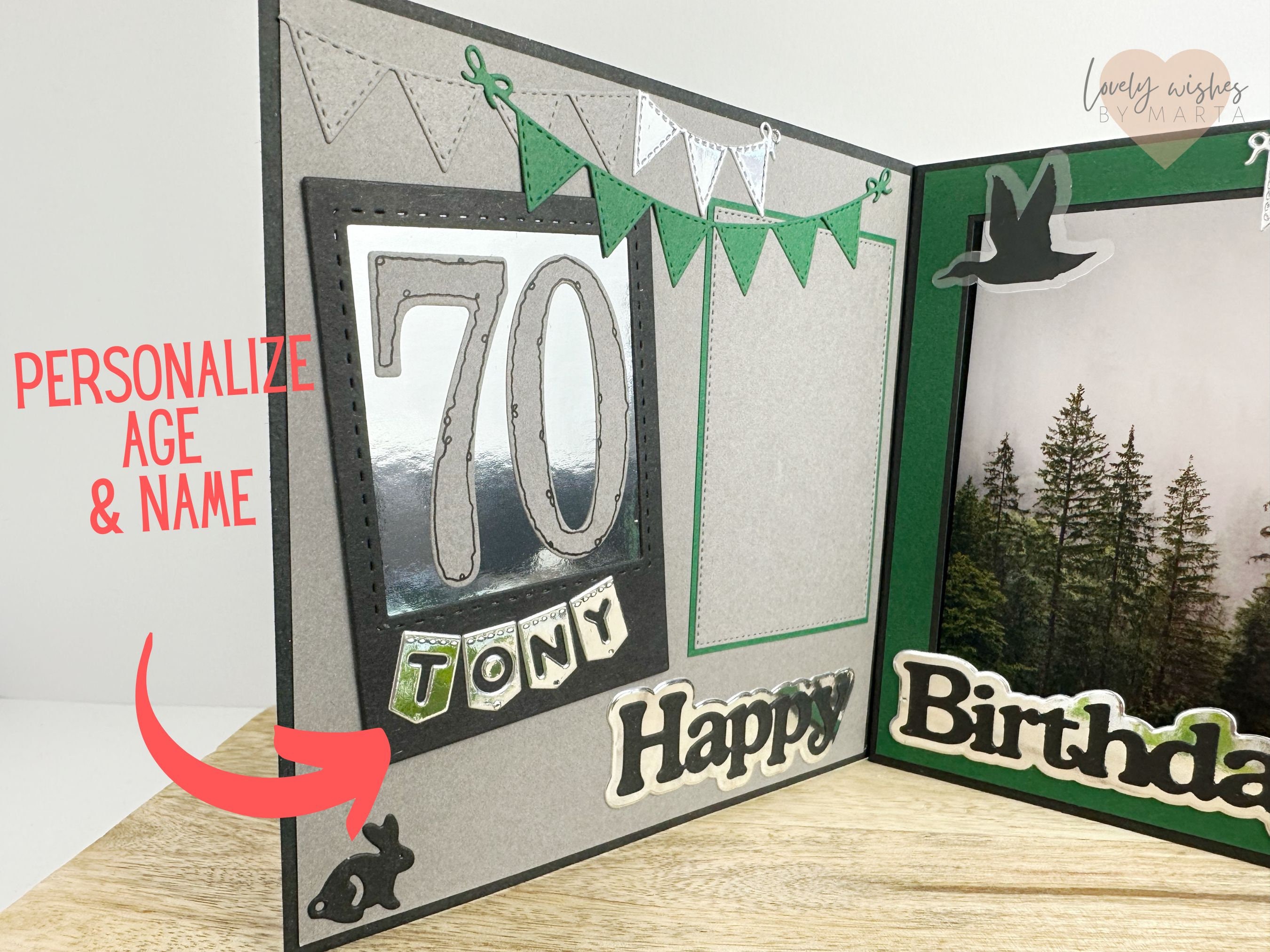 Hunting Happy Birthday Card Personalized Hunter Age Number - Etsy UK