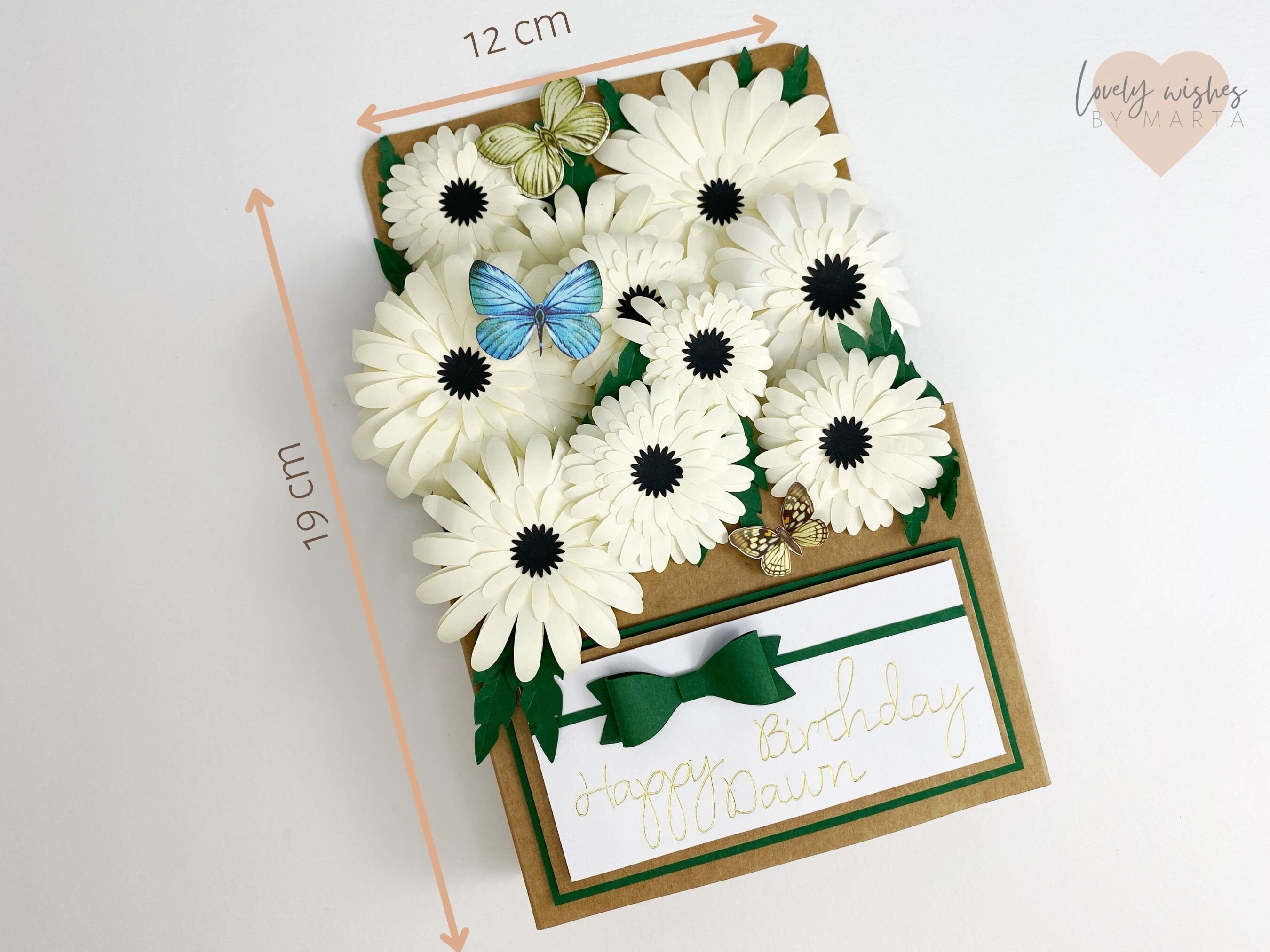 Daisy Birthday Card, Personalized, Daughter, for Mum - Etsy UK