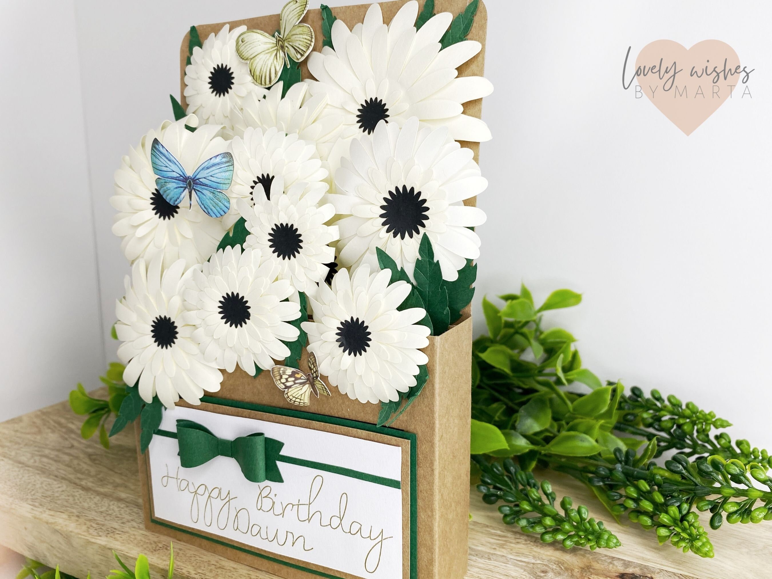 Daisy Birthday Card, Personalized, Daughter, for Mum - Etsy UK