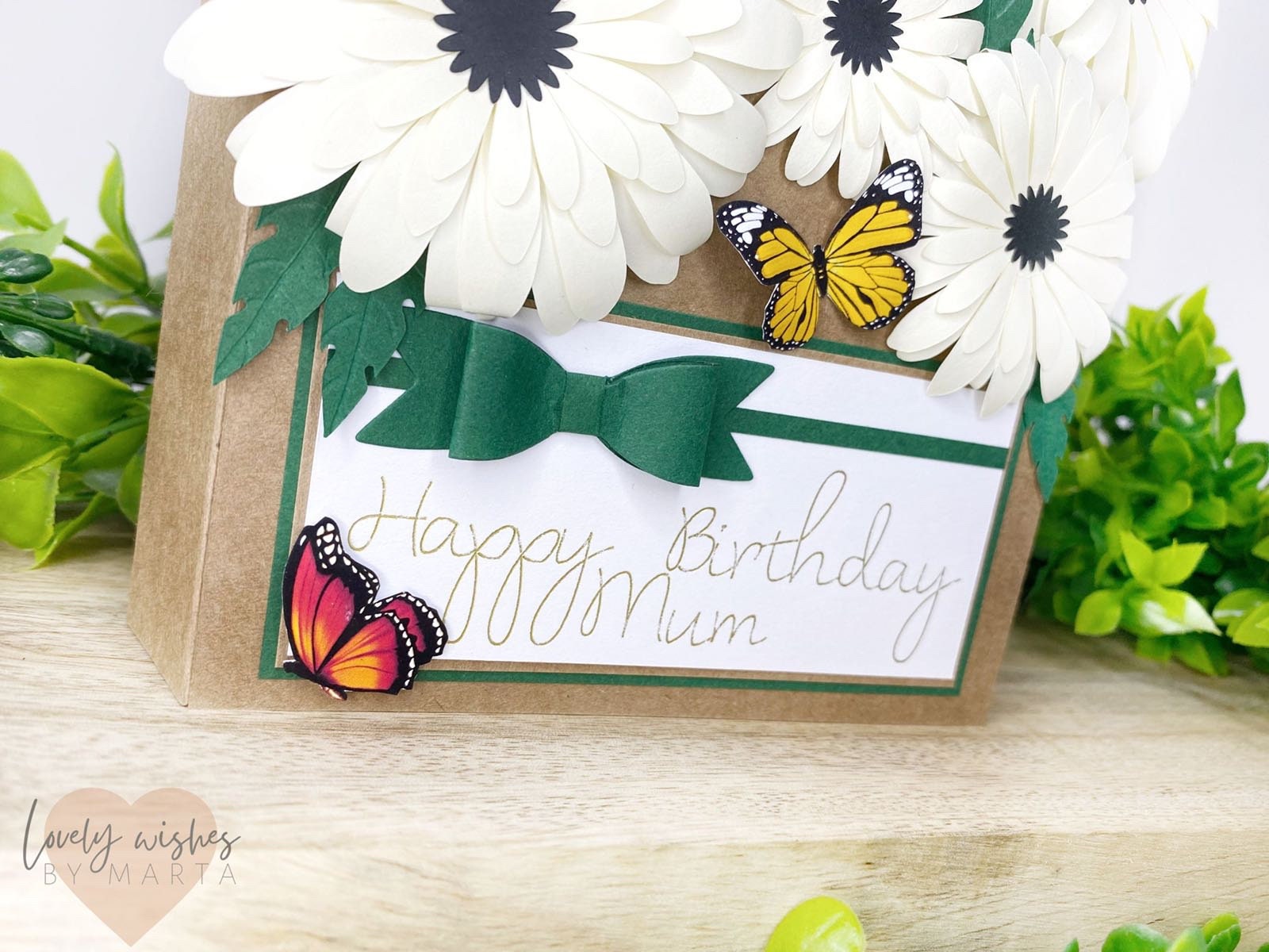 Daisy Birthday Card, Personalized, Daughter, for Mum - Etsy UK