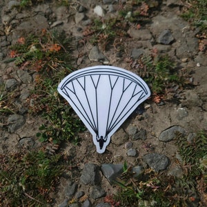 Paraglider Symmetry Clear Cut Sticker