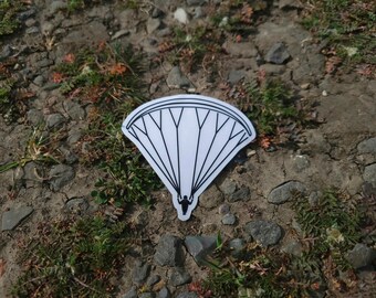 Paragliding Sport Sticker ??? 4-Inch Waterproof Vinyl Decal For Laptop, Bottle, Or Car