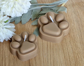Paw candle, dog, cat, mouse, animal, guest gift, handmade, gift