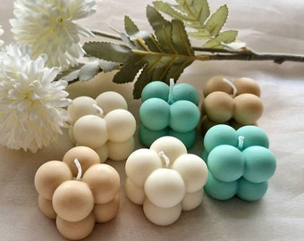 Bubble candle colorful small, guest gift, wedding, birthday, handmade gift