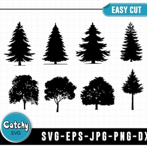 tree svg, tree svg cutting file, tree svg files, Svg Eps Png Pdf Cricut, Silhouette Cut files
