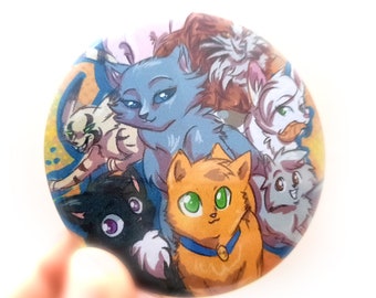 SSS Warrior Cats 56 mm Button by Aluri