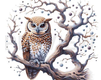 20 Owl Clipart,  Winter Owl, Owl Clipart bundle, Cute Owls, Printable Owl, PNG, Transparent Background, Digital Download, Commercial Use
