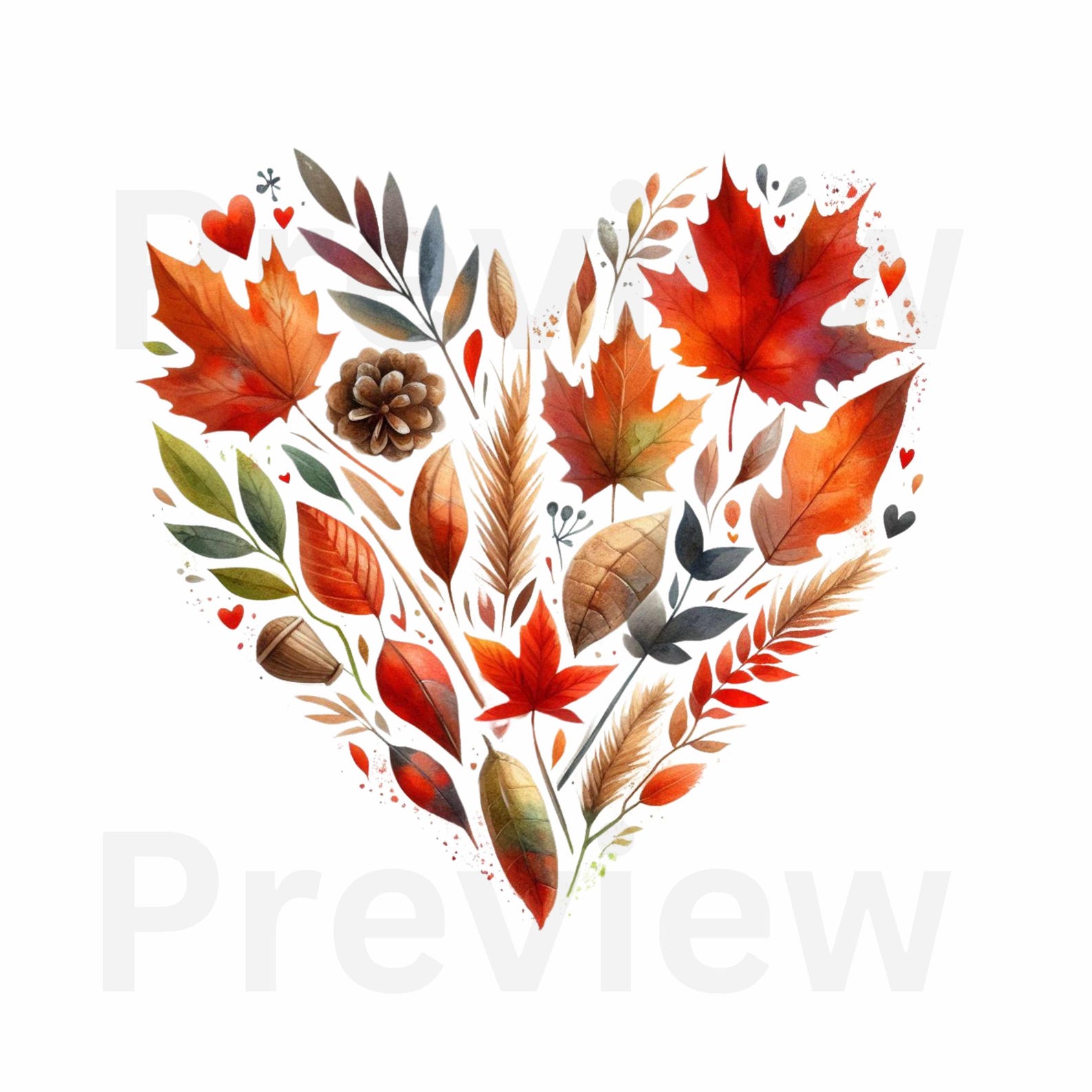 Fall Color Heart Images 15 Autumn Leaves Hearts, Fall Hearts, Hearts Clipart, Thanksgiving ...