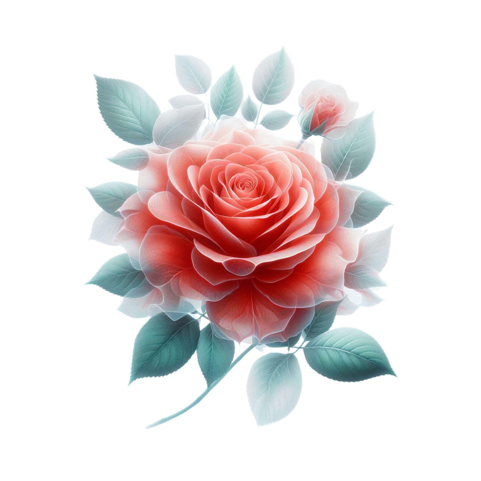 Red White Roses Abstract 16 Red Rose Abstracts, Rose Flower Clipart, Florals, Wedding Prints ...