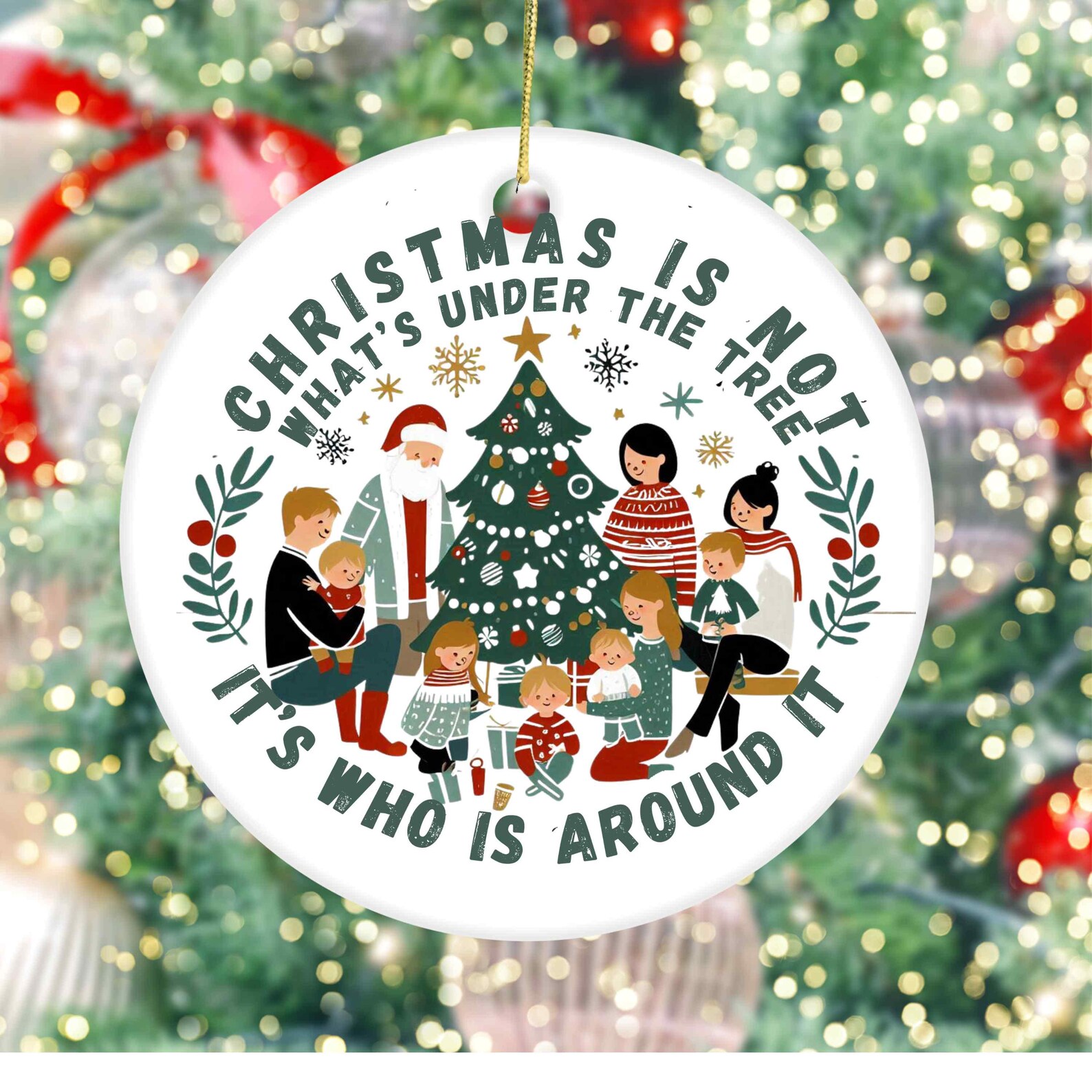 Hand drawn family christmas cards