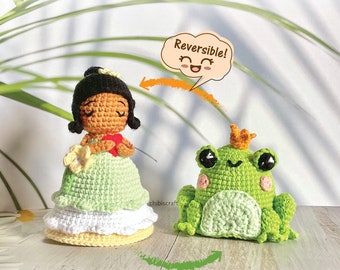 Reversible Frog and Princess Amigurumi Pattern – Crochet Pattern (PDF)