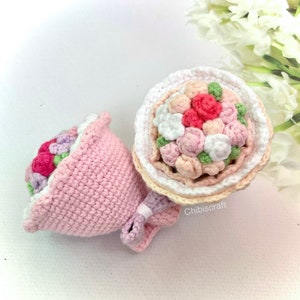 Reversible Flower Bouquet and Bride Amigurumi Pattern wedding crochet pattern PDF image 4