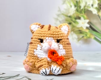 Tabby Cat Crochet Pattern – Reversible Amigurumi pattern - ENG (PDF)