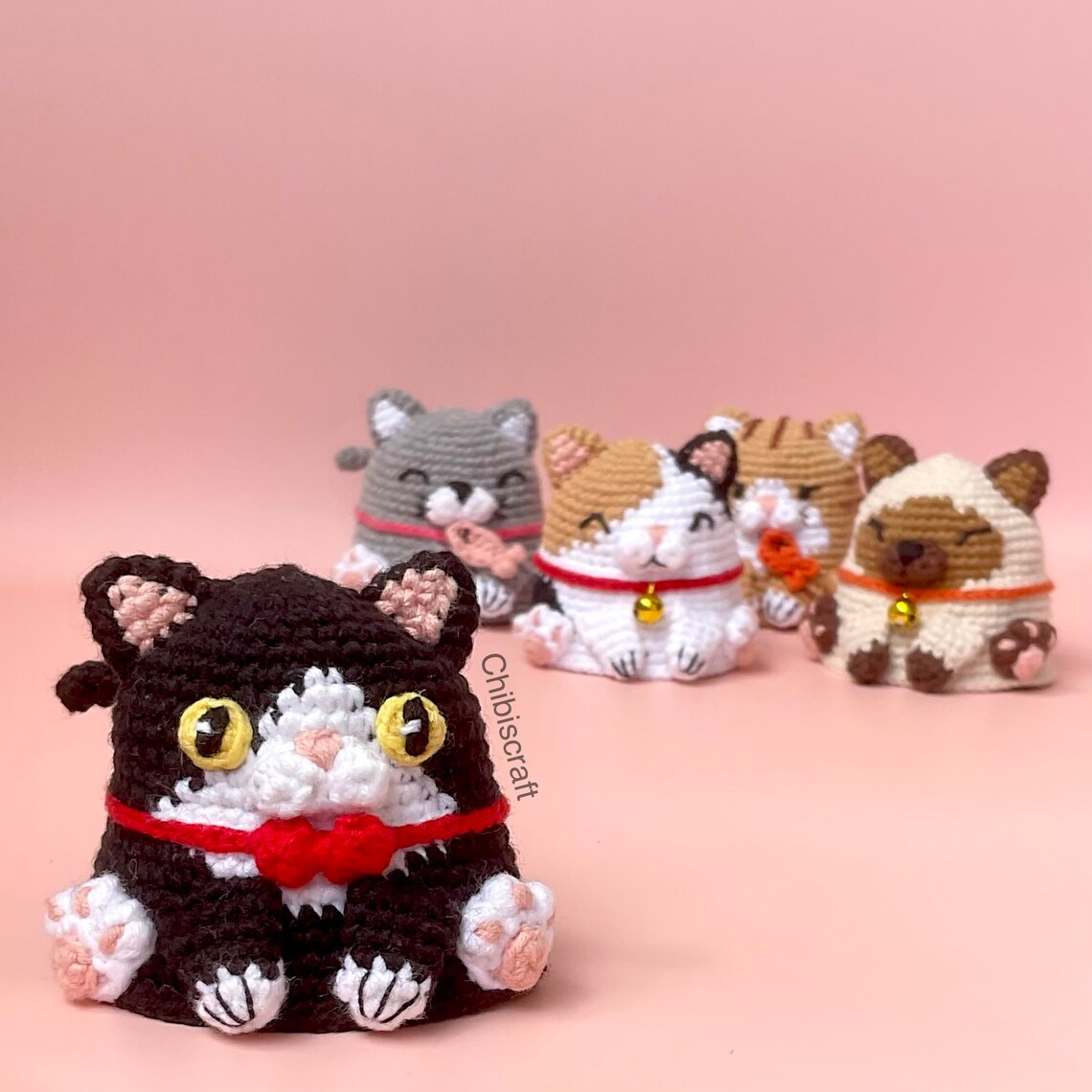 Tuxedo Cat Crochet Pattern Reversible Amigurumi Pattern Etsy