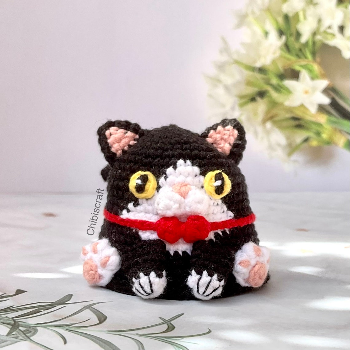 Tuxedo Cat Crochet Pattern Reversible Amigurumi Pattern Etsy