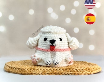 Poodle Dog Crochet Pattern – Reversible Amigurumi pattern (PDF)