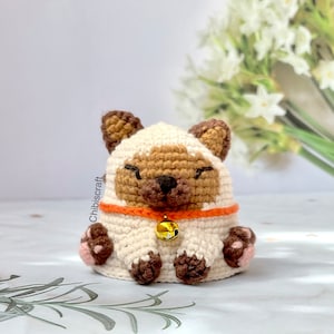 Siamese Cat Crochet Pattern – Reversible Amigurumi pattern - ENG (PDF)
