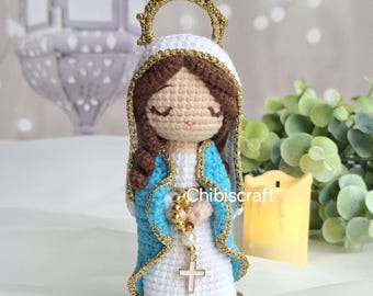 Virgin Mother Mary With Rosary Amigurumi Crochet Pattern - Etsy