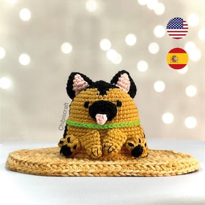 German Shepherd Dog Crochet Pattern – Reversible Amigurumi pattern (PDF)