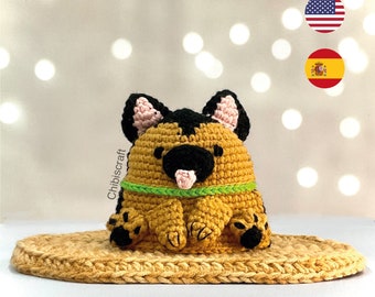 German Shepherd Dog Crochet Pattern – Reversible Amigurumi pattern (PDF)