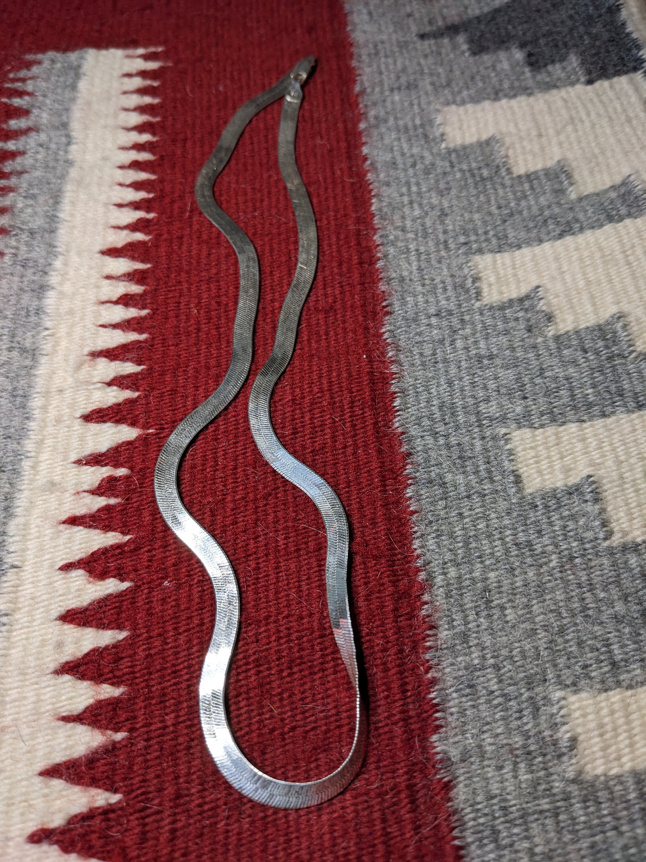 5 Mm 20 Inch Italian Silver Herringbone Necklace Etsy