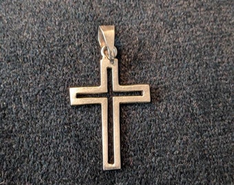 Sterling Silver Cross Pend/charm, Mexico TL-91