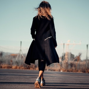 Extravagant Sweatshirt/Asymmetrical Sweatshirt/Black Sweatshirt/Black Pullover/Black Jumper/Black Sweater/Black Jumper/Women Top/Black Top