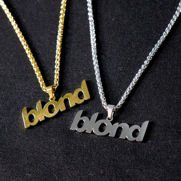 HIGH QUALITY Frank Ocean Inspired "blond" Stainless-Steel Chains