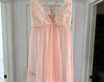 Victoria’s Secret Pink Lace Nightgown Size L