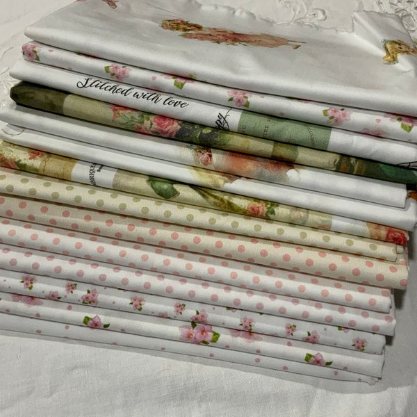 Tissu fat quarters - pour travaux manuels, tissu de courtepointe, tissu 100 % coton par tissu Odulcina