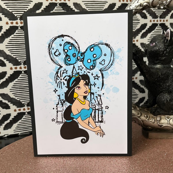 Carte d’anniversaire princesse Jasmine