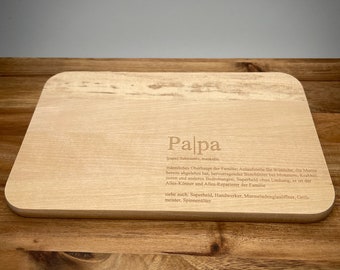 Breakfast board for DAD | Wooden board | Acacia/Beech | Personalized engraving | Best Dad