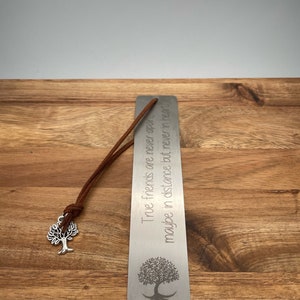 wide metal bookmark | personalized engraving | Stainless steel | bookworm | Book Lover | Bookworm