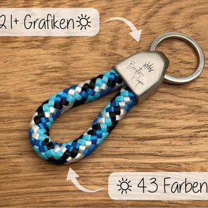 Nautical Knot Handmade Keychain Rope Keychain, Key Holder, Nautical  Accessories, Gift for Him, Blue Keychain, Paracord, Unisex, Knotted 