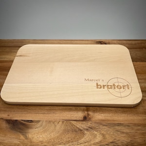 Breakfast board BRATORT | cutting board | Acacia beech | personalized engraving | grilling