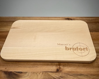 BRATORT breakfast board | Cutting board | Acacia beech | Personalized engraving | Grilling