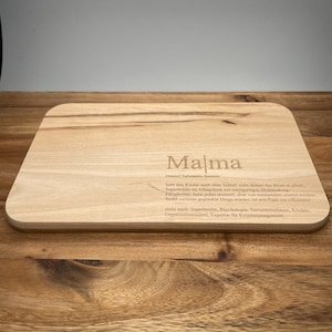 Breakfast board MAMA | wooden board | acacia beech | personalized engraving | best mom