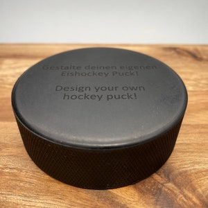 Ice hockey puck, personalized engraving, design your own puck, sports, decoration