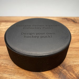 Ice hockey puck, personalized engraving, design your own puck, sport, decoration