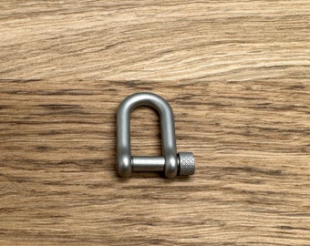 Shackle | 20 x 25 mm | Zinc alloy | Keyring Sailing rope | Jewelry making | DIY
